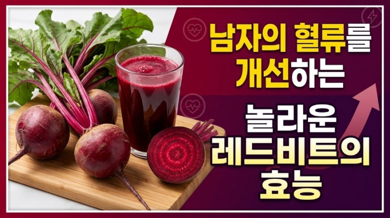 발기부전에 좋은 음식? 레드비트, 남자의 혈류를 개선하는 놀라운 효능