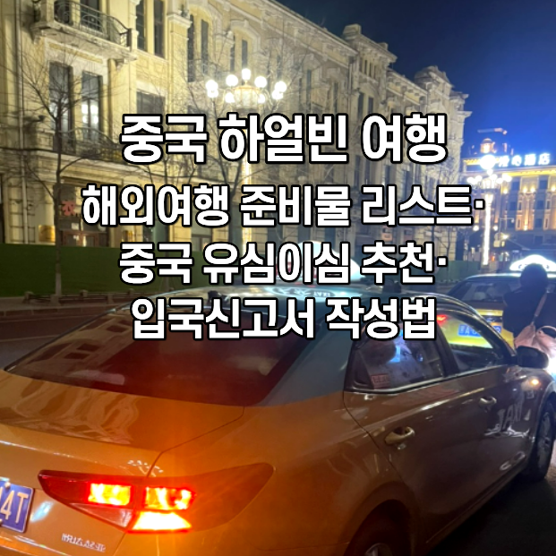 하얼빈 4박 5일 | 중국 하얼빈 여행·중국유심추천·해외여행 준비물 리스트·중국입국신고서