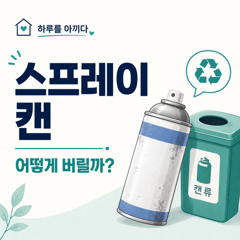 스프레이 캔 배출 방법, 구멍 꼭 뚫어야 할까?