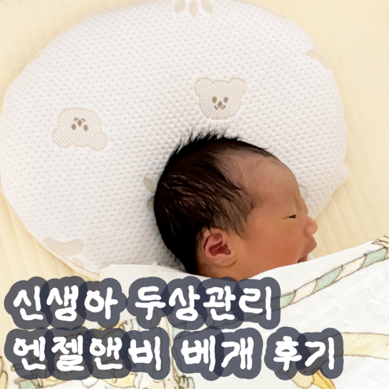 신생아 두상베개 언제부터? 높이조절 되는 엔젤엔비 실사용 후기