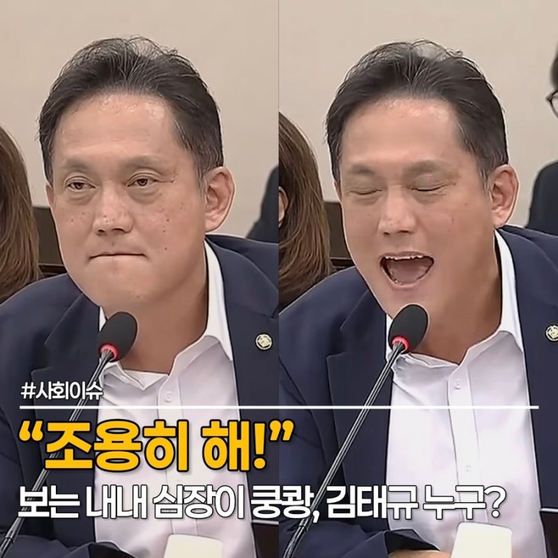"김민석 씨" 김태규 의원 한마디에 심장 쿵쾅, 김태규 의원 프로필까지 핫한 지금