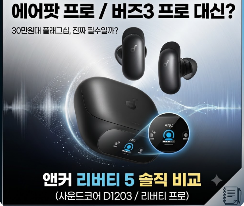 앤커 사운드코어 리버티 프로 이어폰, 30만 원대 플래그십 대신 고른 진짜 이유