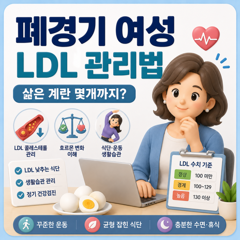 계란 콜레스테롤, 하루 몇 개까지 괜찮을까? 폐경기 여성이 꼭 알아야 할 것