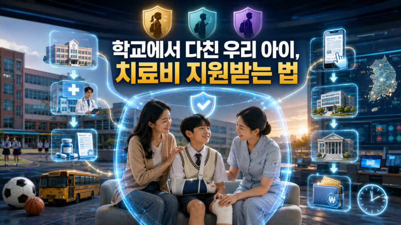 아이가 학교에서 다쳤다면? 학교안전공제 치료비 신청 총정리