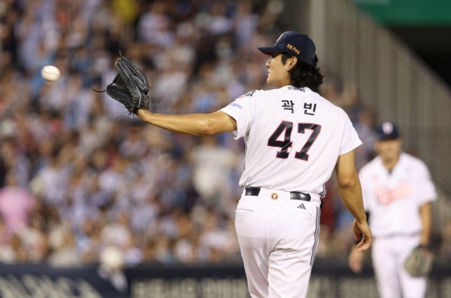 159.1㎞ 찍고 7이닝 1피안타…두산 에이스 곽빈이 보여준 압도적인 투구