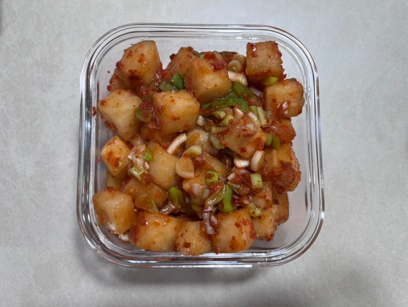 먹고남은 치킨무 활용법 - 치킨무 깍두기