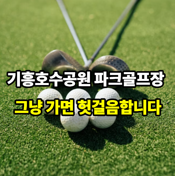 기흥호수공원 파크골프장 예약방법, 용인시민·타지역 이용방법 총정리