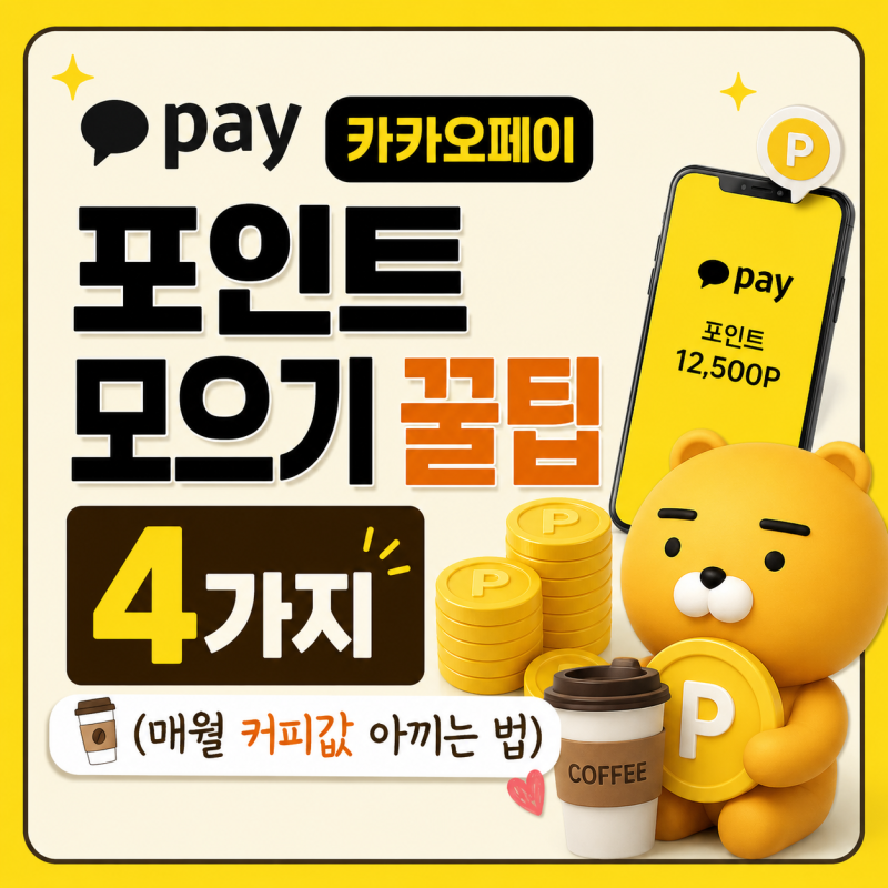 카카오페이 포인트 모으기 꿀팁 4가지