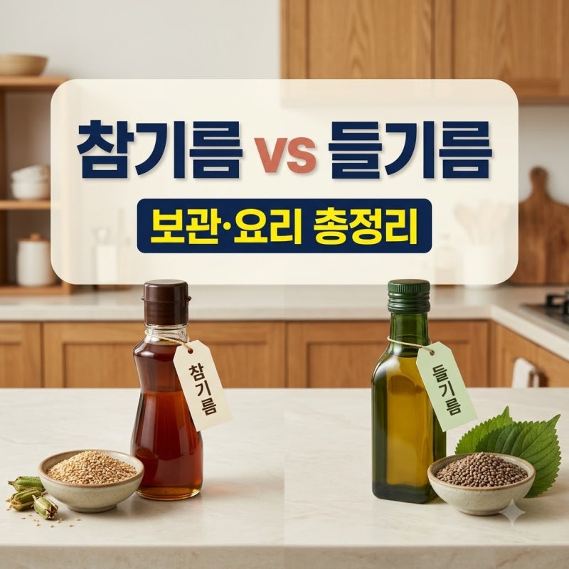 참기름과 들기름 차이점부터 올바른 보관법과 요리 활용 팁