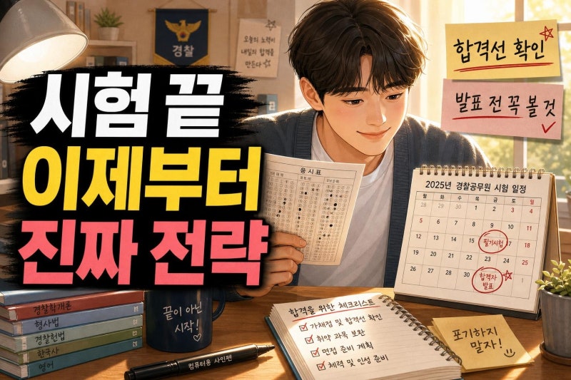 경찰시험 2026 2차 이후 꼭 할 일: 합격선 확인부터 다음 전략까지 한 번에 정리