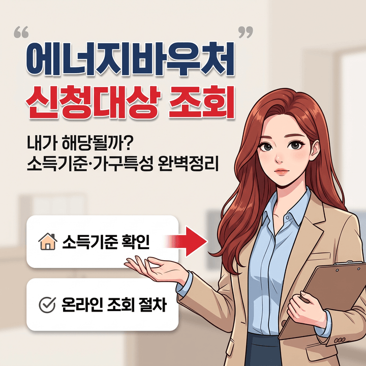 에너지바우처 신청대상 내가 해당될까, 2026년 소득기준·가구특성 조건과 온라인 조회 절차 ....