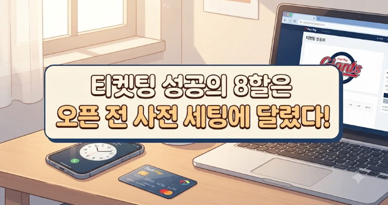 [티켓팅 성공률 200%] 야구장 가기 전 필독! KBO 야구 티켓팅 완벽 성공 꿀팁 & 취켓팅 총정리