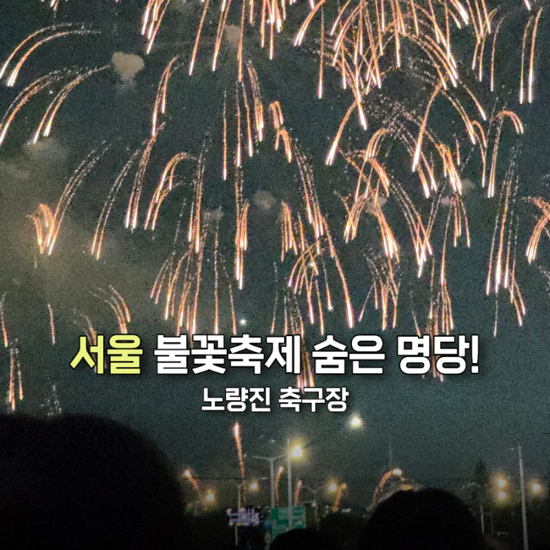 서울세계불꽃축제 숨은 명당 노량진 축구장 | 직접 다녀온 관람 후기 및 필수 준비물