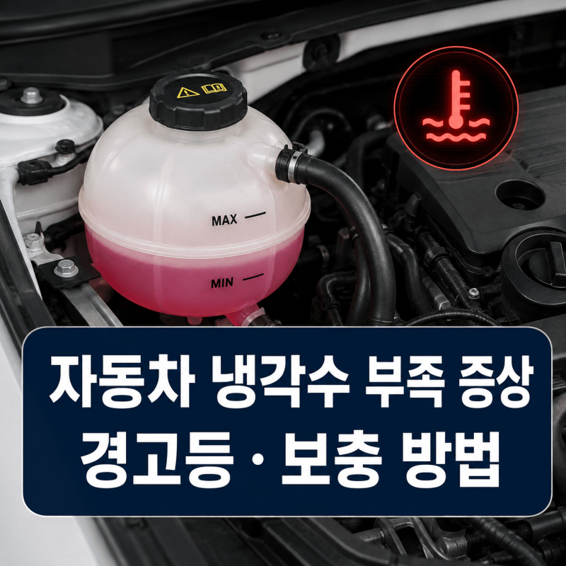자동차 냉각수 부족 증상 7가지｜경고등 켜졌을 때 보충 방법과 교체 시기