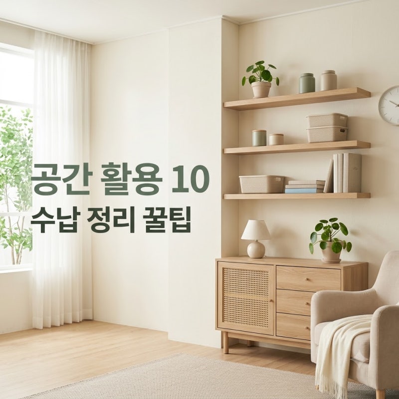 작은 집 공간 활용 노하우 10가지: 좁은 방 수납 정리 완벽 가이드