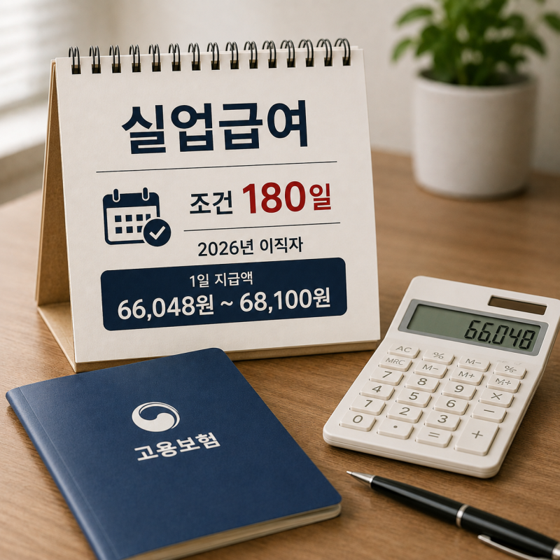 실업급여 180일 조건·2026년 이직자 지급액