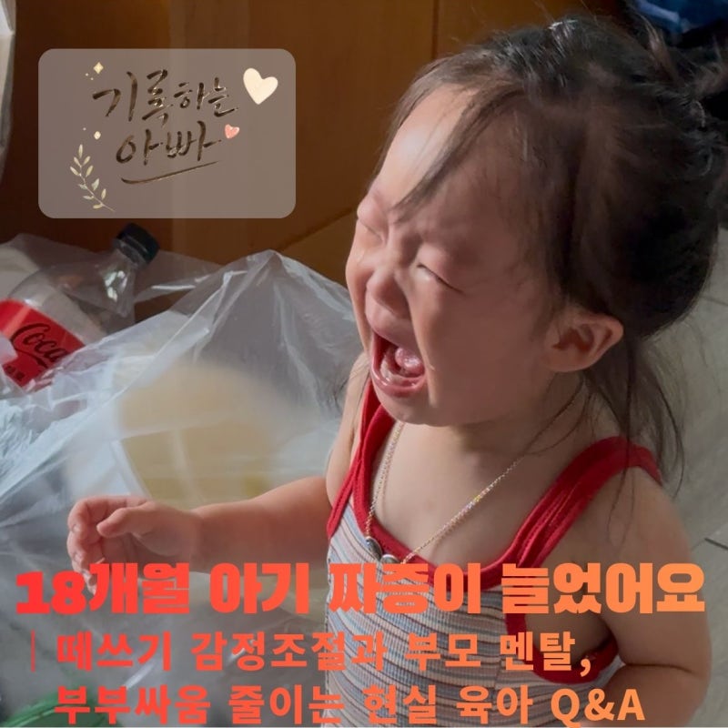 18개월 아기 짜증이 늘었어요｜떼쓰기 감정조절과 부모 멘탈, 부부싸움 줄이는 현실 육아 Q&A