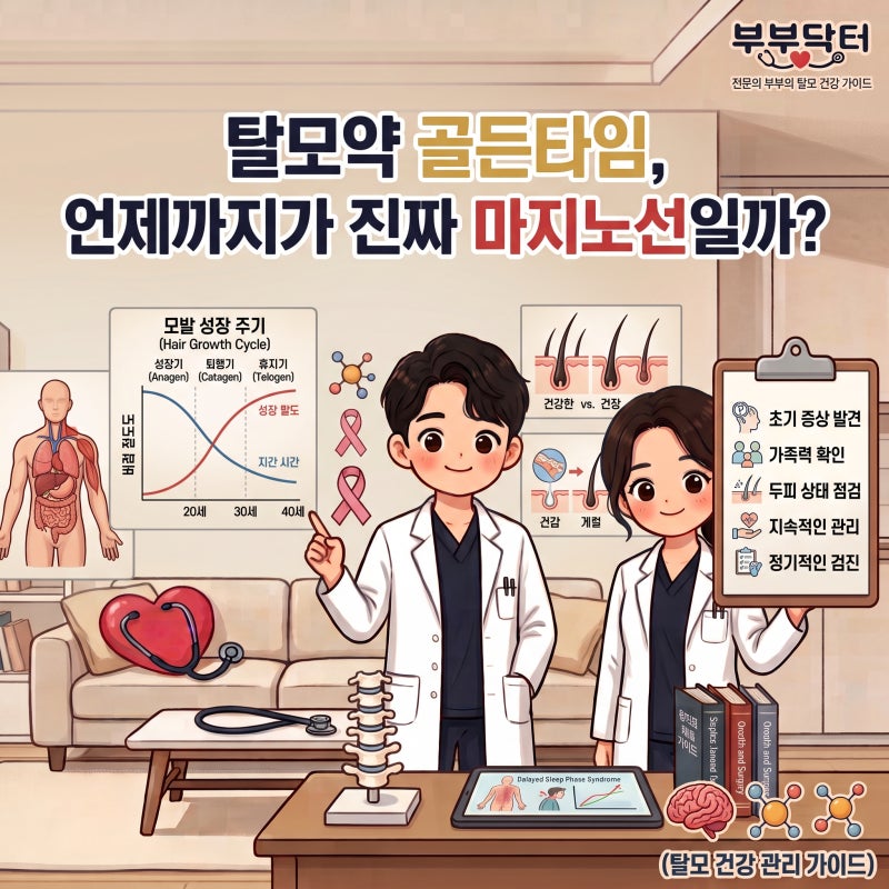 탈모약 골든타임, 언제까지가 진짜 마지노선일까? (샴푸·비오틴이 소용없는 진짜 이유)