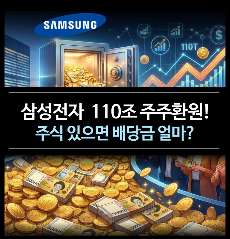 <b>삼성전자 110조 주주환원</b>! 주식 있으면 배당금 얼마? (주가 전망 목표....