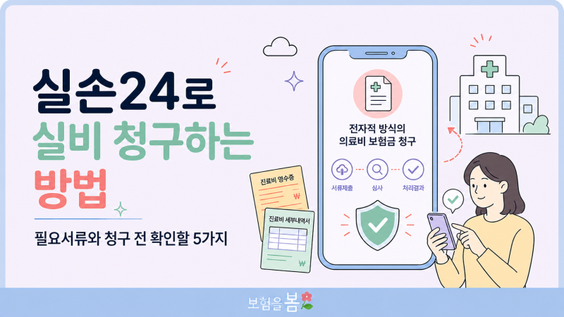 실손24로 실비 청구하는 방법｜필요서류와 청구 전 확인할 5가지