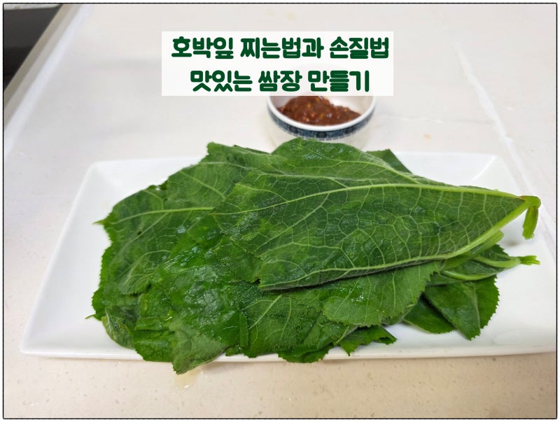 호박잎 찌는법 손질법 호박잎 요리 호박잎 쌈장 레시피