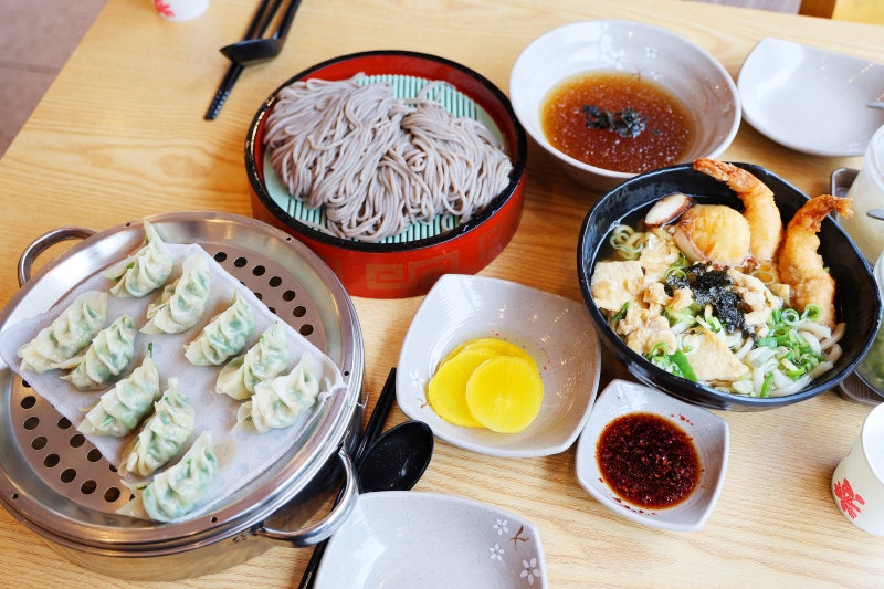 만수역 맛집 모밀지기 '판모밀&새우튀김우동&만두'