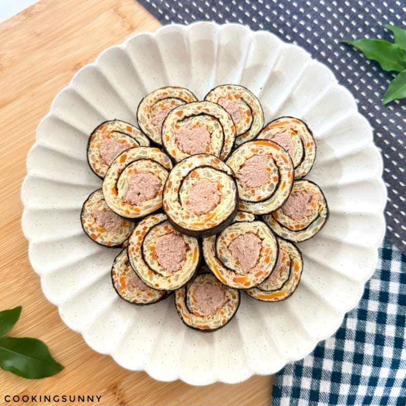 밥없이도 정말 맛있고 살 찔 걱정없는 영양만점 밥없는 참치 양배추 김밥 만들기 다이어트김....