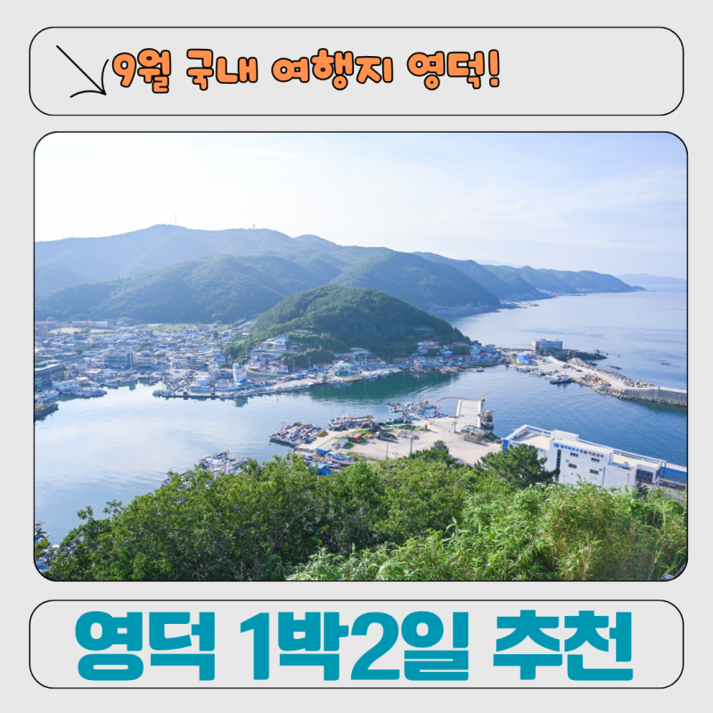 9월 영덕 1박 2일 여행 코스｜대게철이 아니어도 좋은 영덕 여행