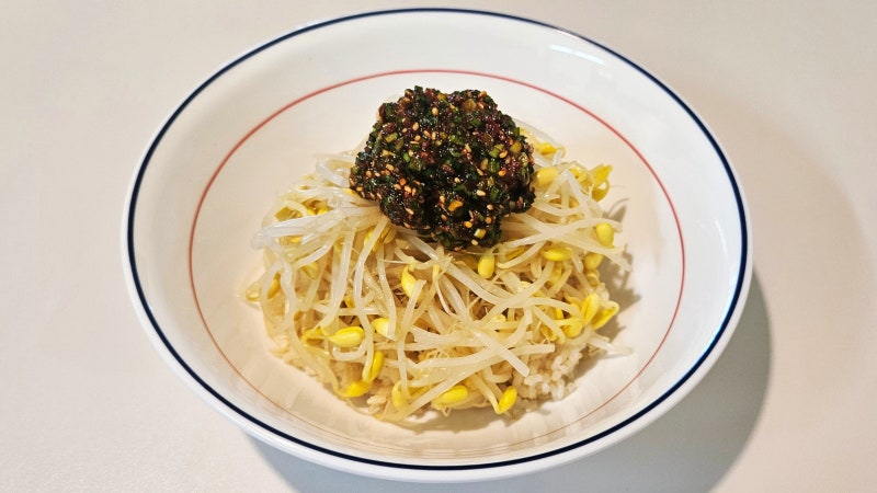[콩나물비빔밥 레시피] 밥 두 공기 뚝딱! 콩나물비빔밥 황금레시피(ft. 비법 간장 양념장)