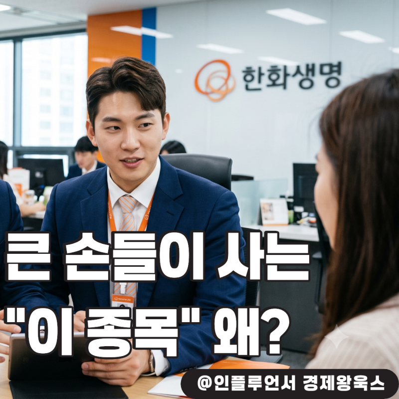 "한화생명 일제히 목표주가 상향" 지금 큰 손들 싹쓸이하는 이유