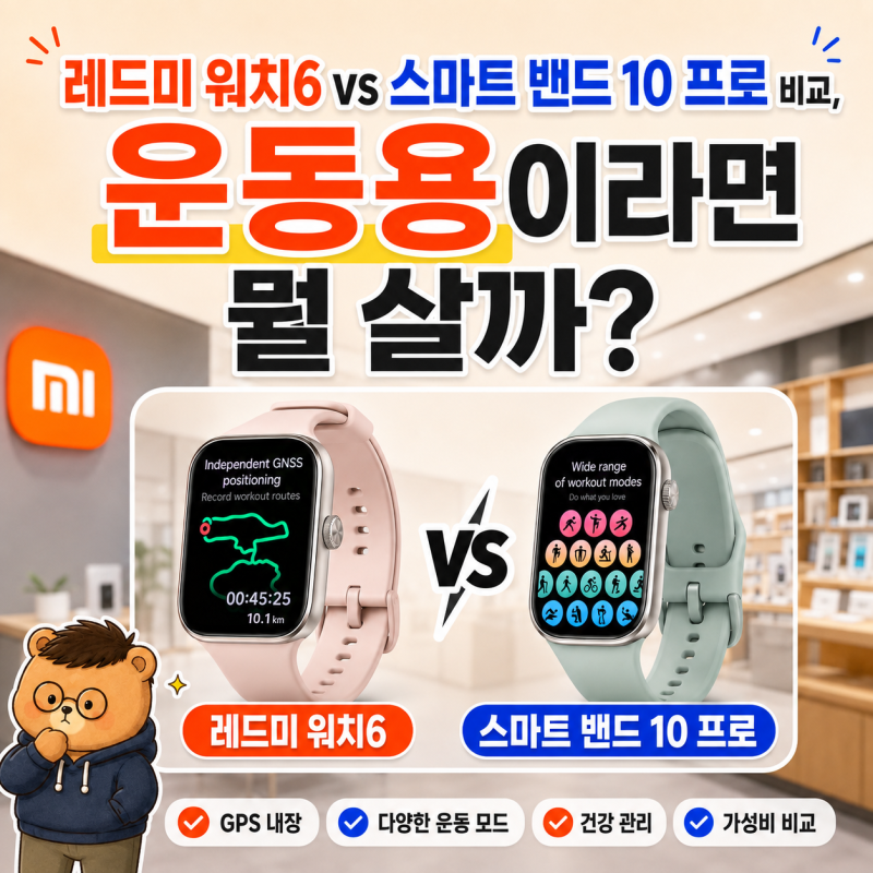 샤오미 레드미 워치 6 매장 실물 실착 후기! 2인치 대화면 진짜 클까?