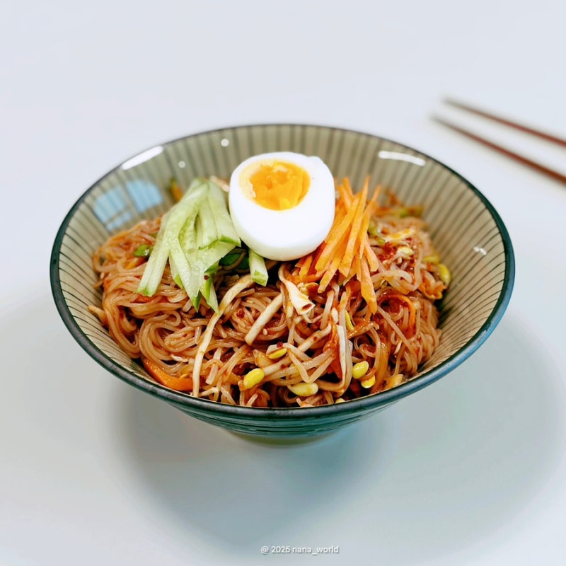 콩나물 쫄면 레시피, 아삭한 콩나물 듬뿍 새콤달콤 쫄면 만들기