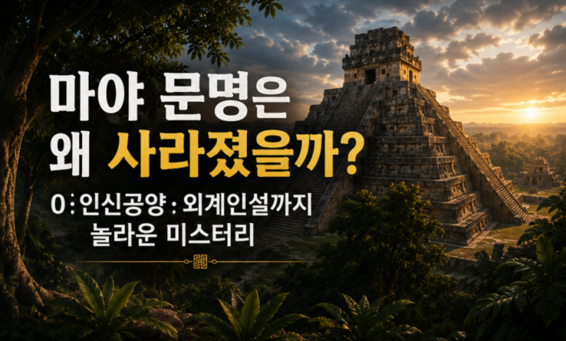 마야 문명은 왜 사라졌을까? 0·인신공양·외계인설까지 놀라운 미스터리