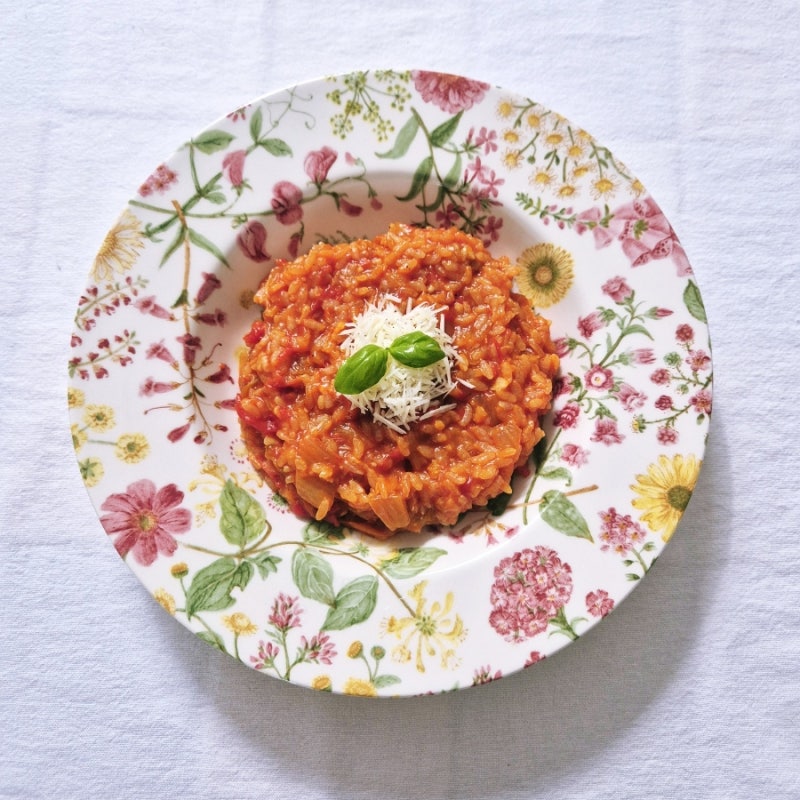 김치를 넣은 토마토 리조또 레시피