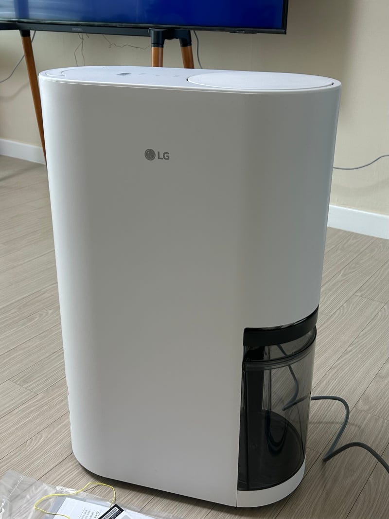 저소음 제습기 추천 LG 휘센 오브제컬렉션 21L 제습기 가격, 소음, 구매 후기 (DQ214MWGA)