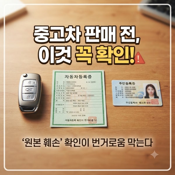 내 자동차 판매 전 필수 서류 완벽하게 준비하는 방법