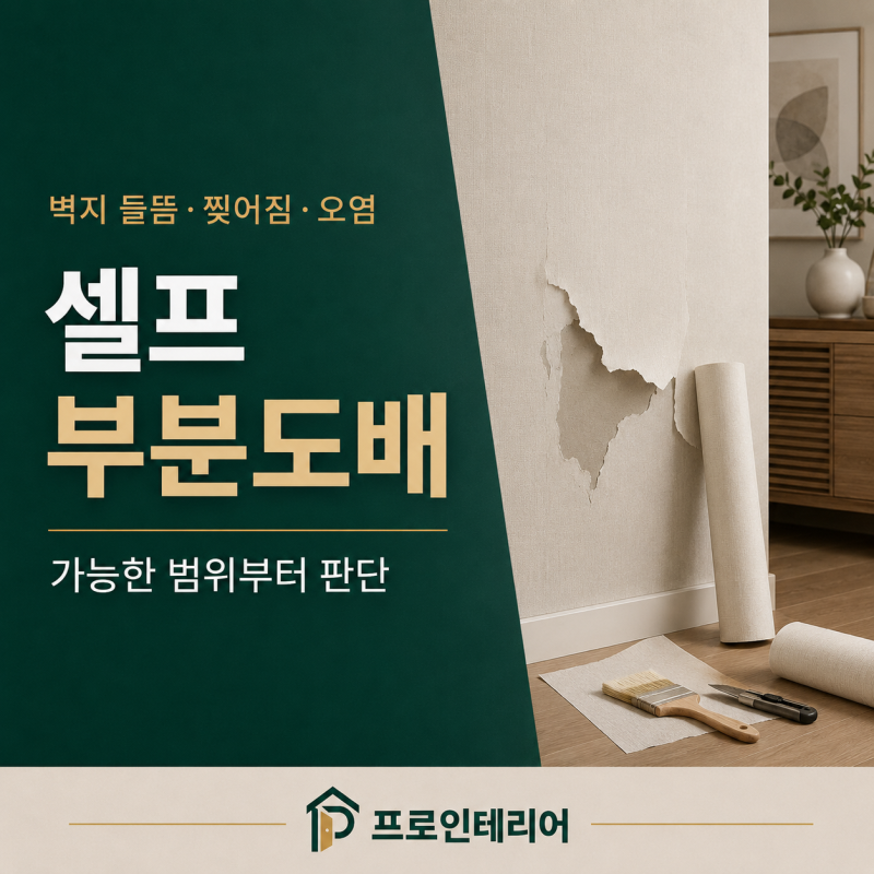 셀프 부분도배 방법, 벽 한 면만 해도 될까? — 합지·실크 차이와 작업 순서