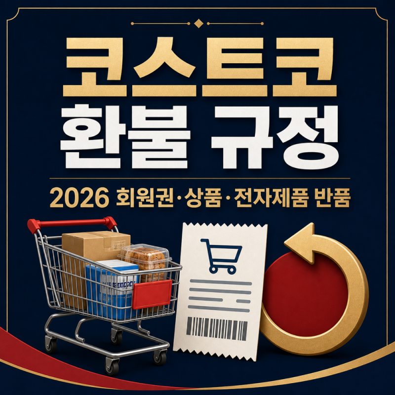 "코스트코 환불 규정 2026" 나 환불 될까? 회원권·상품·전자제품 반품 기간 총정리