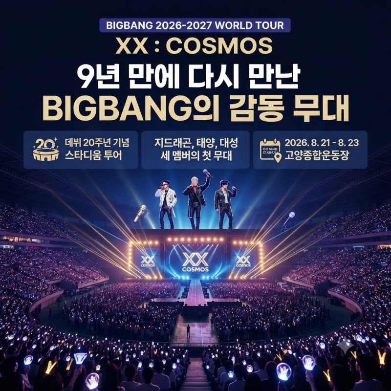 빅뱅 콘서트 2026 고양 후기｜셋리스트·공연시간·주차·준비물 총정리