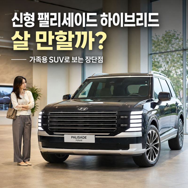 신형 팰리세이드 하이브리드 살 만할까? 가족용 SUV로 보는 장단점
