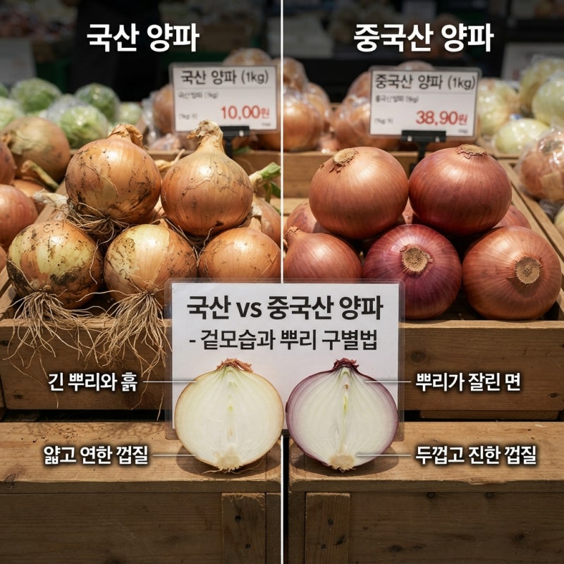 [생활정보] 국산 양파 vs 중국산 양파 차이점부터 맛, 가격, 완벽 구별법까지 총정리!