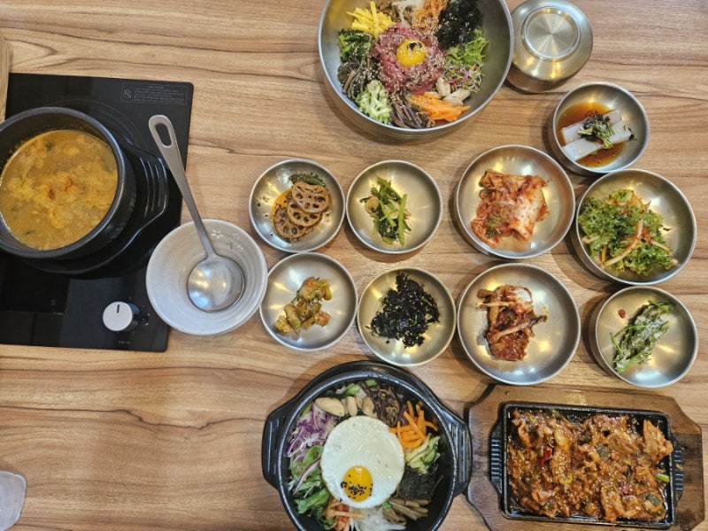 안성 골프존카운티W 근처 양성맛집 한정식 선담옥 주차 육회비빔밥