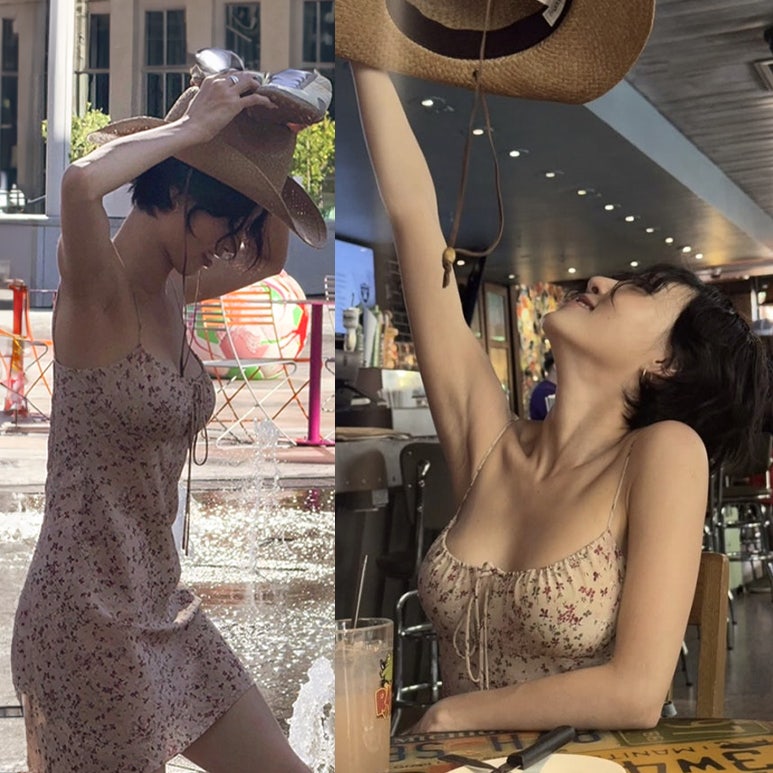 화사 텍사스 카우걸 사복패션, 빈티지 미니원피스 정보