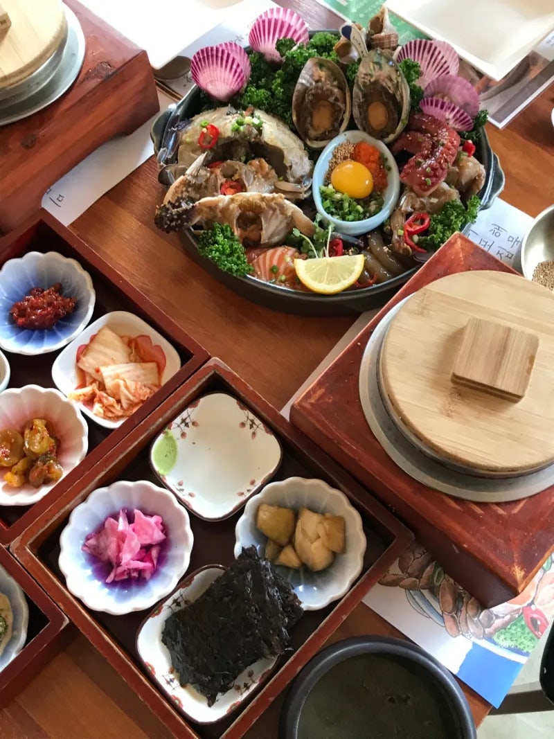 미포집 해운대본점 | 웨이팅 아깝지 않았던 부산 해운대 맛집 신선한 해물장 정식
