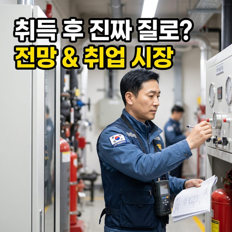 소방설비기사 취업, 자격증 취득 후 진로와 전망 정리