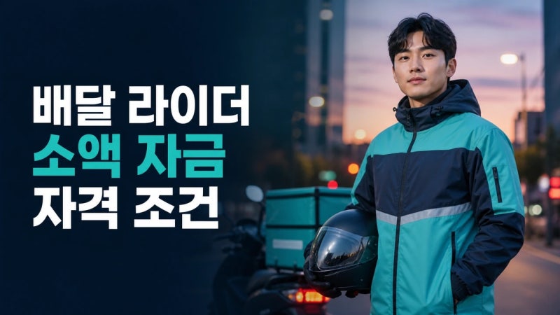 오토바이 고장 났을 때, 라이더 소액 대출 어떻게 받을까요?