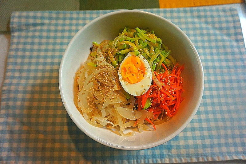 애호박 간장 비빔국수