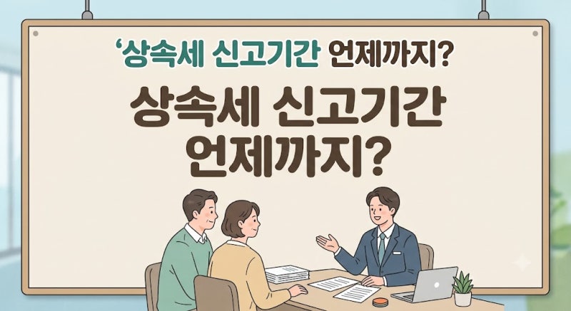 상속세 신고기간 언제까지? 6개월 지나면 가산세까지 붙습니다