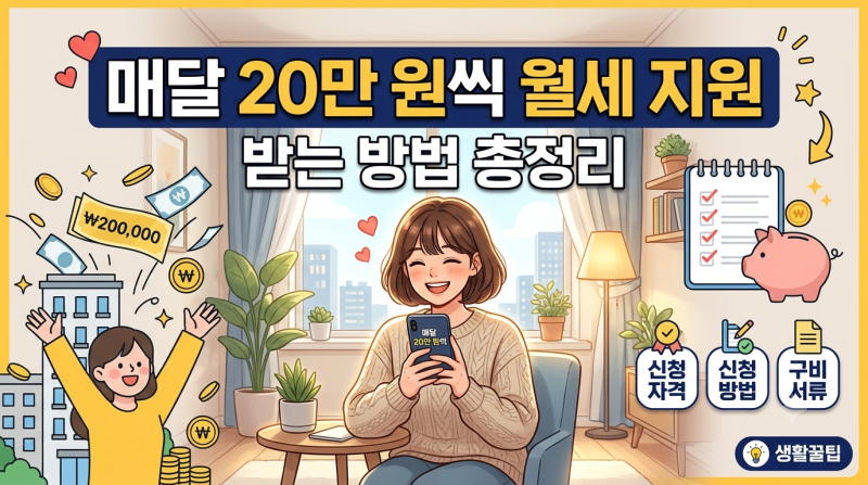 청년월세지원 매달 20만 원씩 지원받는 방법 총정리 (실제 신청해 본 후기와 꿀팁까지)