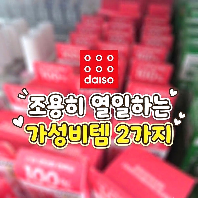 다이소 '조용히' 열일하는 가성비템 2가지